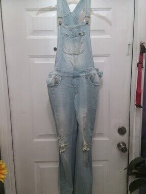 Light Blue Mossimo Denim Overalls - Women Jeans Overalls